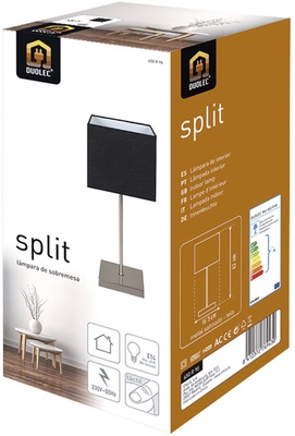 Lampara Sobremesa Tactil Split Negro